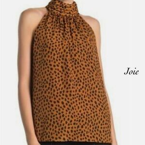 Joie Women's Halter Top in Leopard Print - NWT
